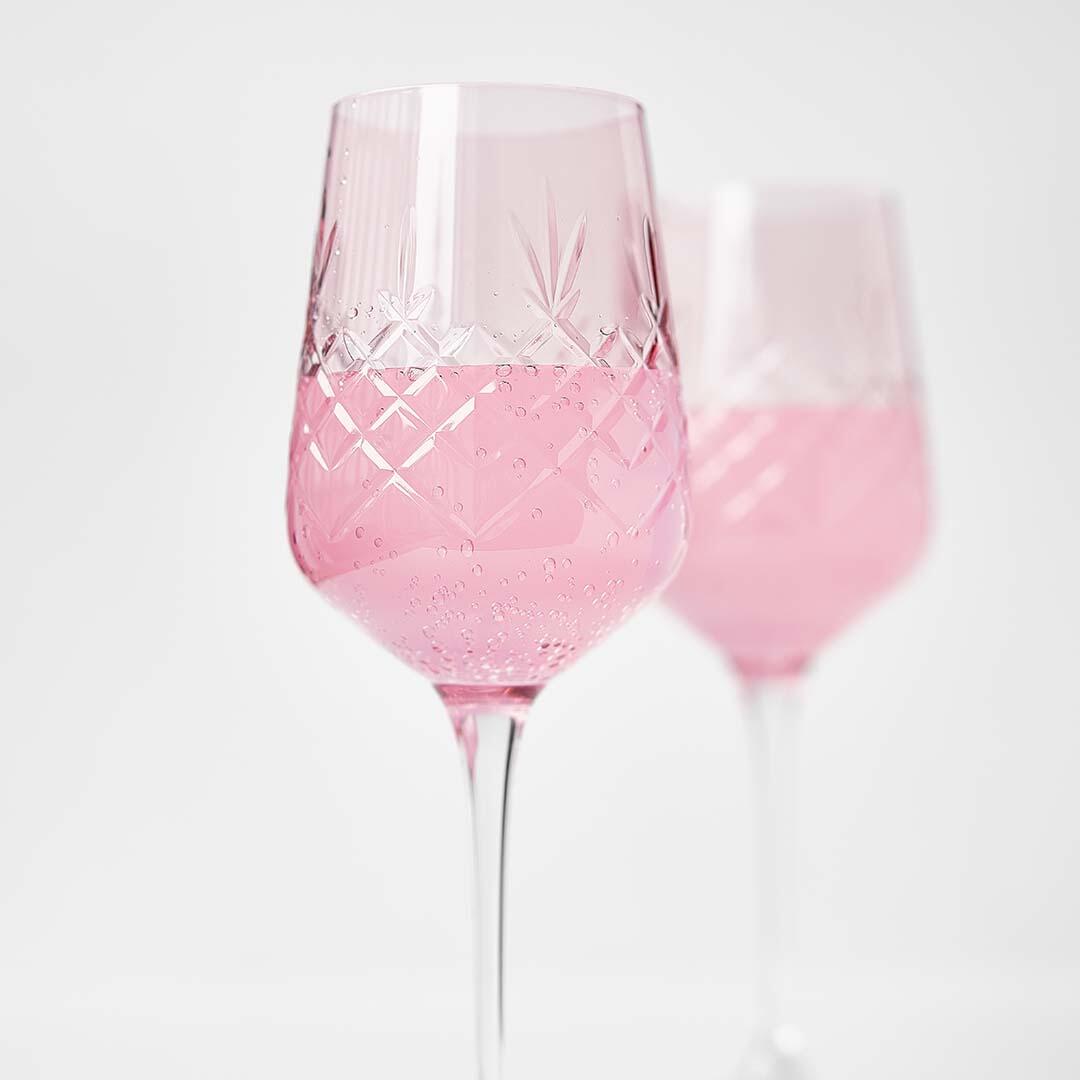 Frederik Bagger Crispy Topaz Monsieur rødvinsglas, pink, 2 stk - 45 cl - Bahne